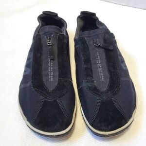Merrell Lorelei Womens Walking Trail Zip Front Shoes Black 10